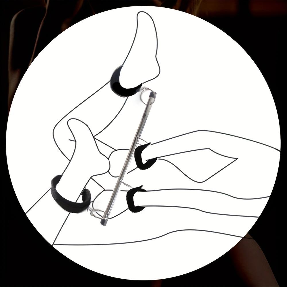 Zestaw do bondage BDSM: Zestaw rozporowych kajdanek, kajdanek na kostki i pasów fetyszowych - idealny dla seksownych i wyuzdanych par!