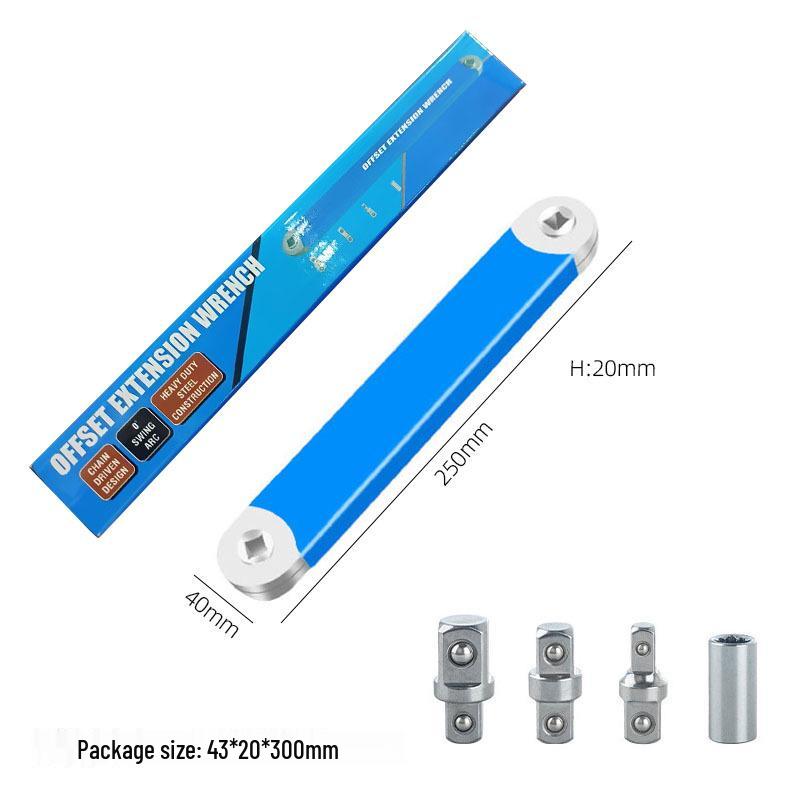 Gebei Adjustable Multifunction Ratchet Offset Wrench