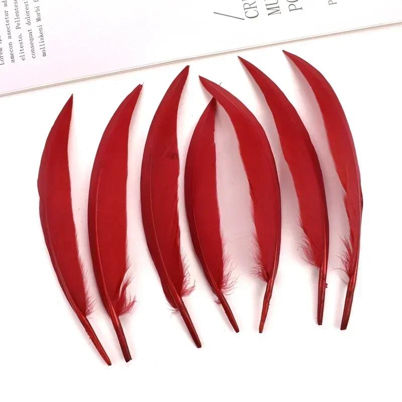 Curved Bent Duck Feathers for Crafts Dream Catcher Goose Wing Feather Decor Jewelry Making Carnaval Handicraft Party Accessories