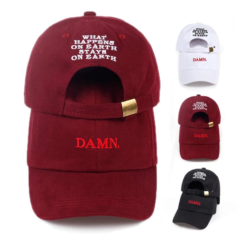 Freedom Outdoors Women's Black Damn Hats For Men And Woman Embroidered Damn. Dad Hat Hip Hop Stitched Kendrick Lamar Unstructured Rapper Snapback Baseball Cap