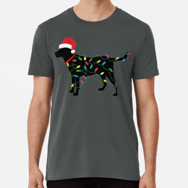 

Christmas Labrador Retriever in Santa Hat Ch S to 5XL Made in the AU/USA T-Shirt 3XL