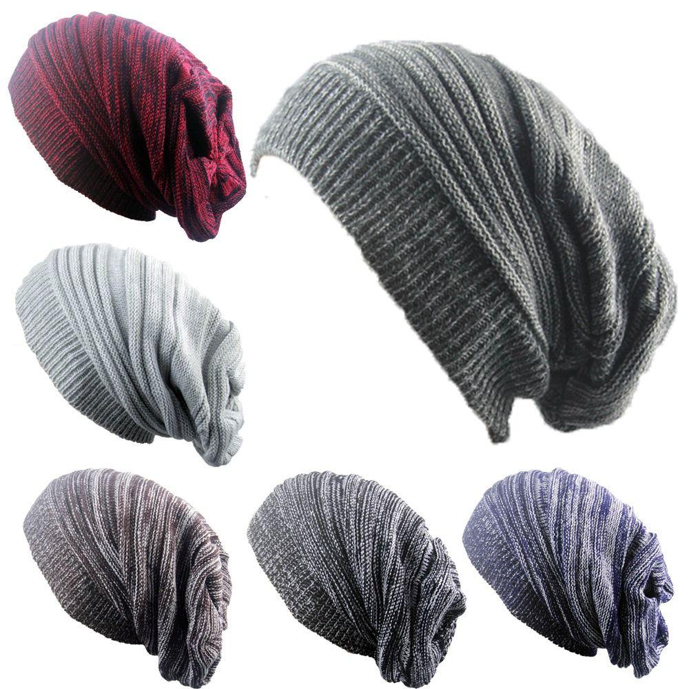 Warme Winter Strickmütze Baggy Skimütze Lässige Beanie Mütze Hip-Hop