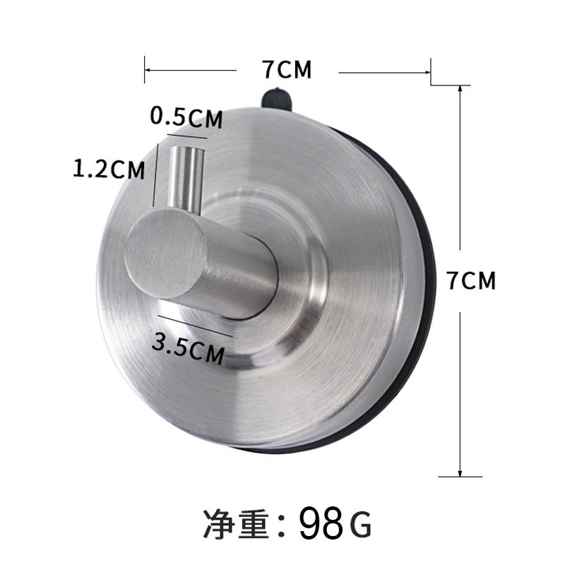 304 Edelstahl nicht perforierter Vakuumsaugnapfhaken