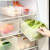 Plastic Fridge Storage Box Foldable Fruit  Storage Box Durable Food Storage Container  Kitchen Use