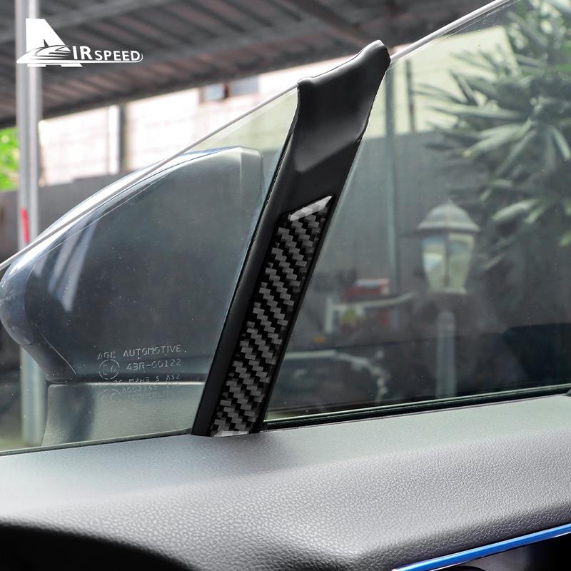 Echte Carbonfaser Auto-Fenster-Dekorationsaufkleber für Subaru BRZ Toyota GR86 2024 RHD LHD Innenraumverkleidungszubehör