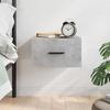 VidaXL Wall-mounted Bedside Table Concrete Grey 35x35x20 Cm 829860