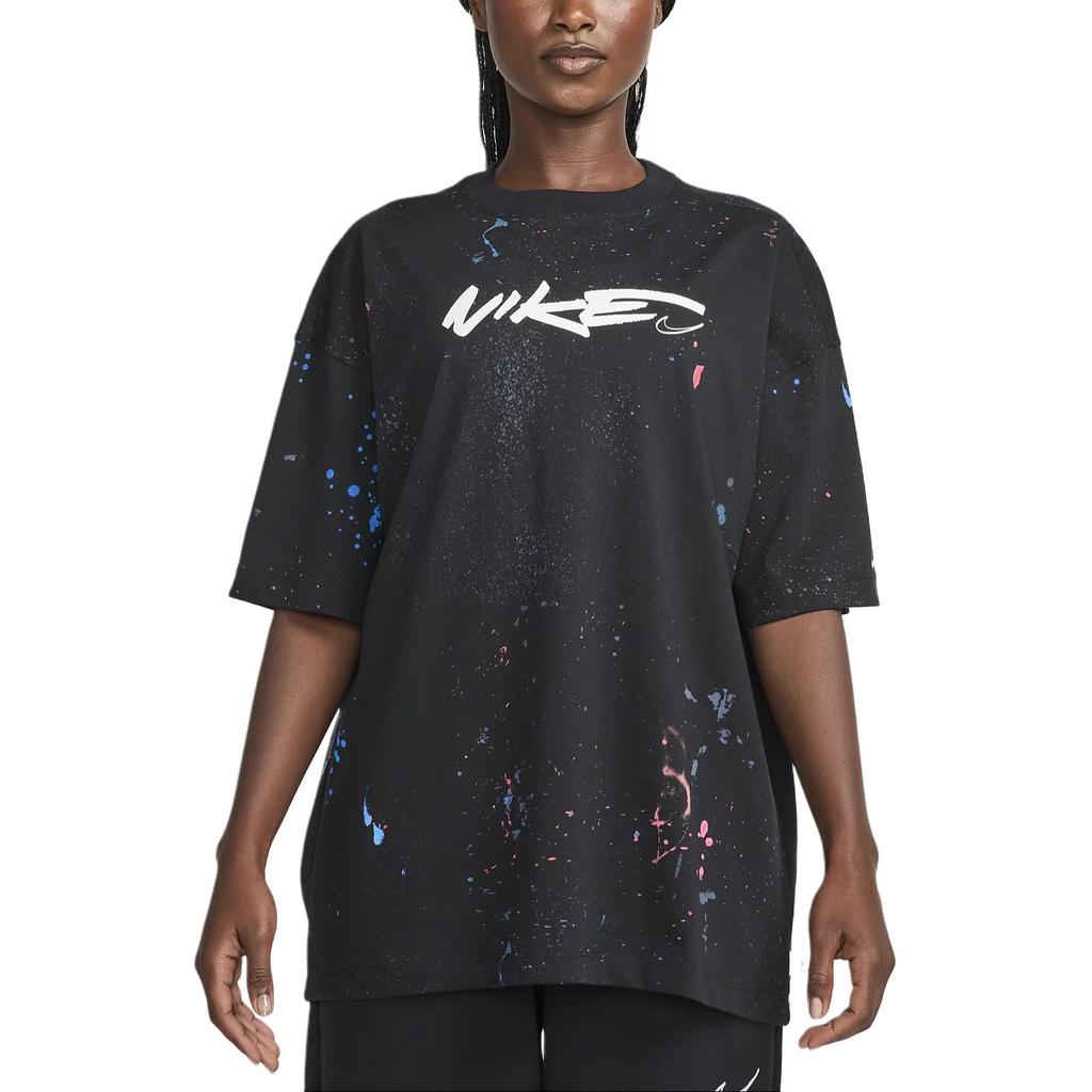 Nike X Futura Womens Breaking Oversized T-shirt (Asia Sizing) Black Women Streetwear FZ0284010