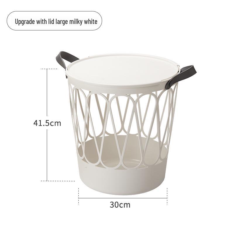 Movable Laundry Basket for Dirty Clothes - Household Bathroom Hamper