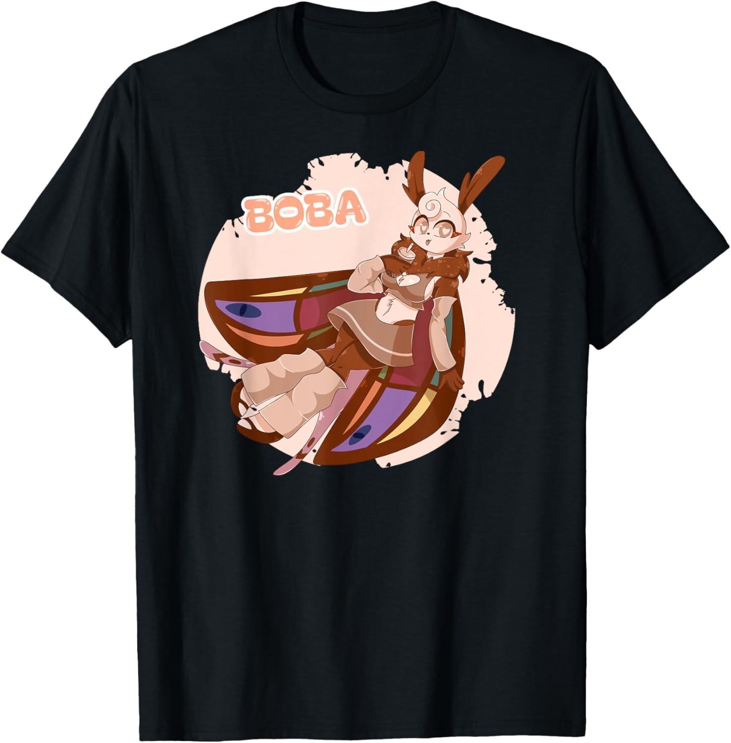 Mothveku Boba T-Shirt Mens Womens Tees Top unisex T-Shirt Mens Womens Tees Top XL
