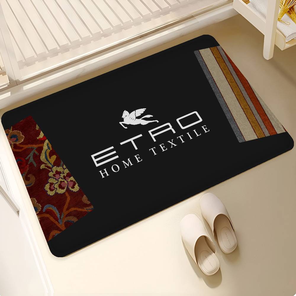 

Brand E-Etro Fashion Luxury Entrance Door Mat Nordic Style Home Doormat Bathroom-Toilet Mats Bedroom Hotel Decor Mat 50x80cm