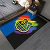 Colorful Crest Lion Shield suitable as a non-slip mat for the living room or bedroom sofa