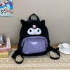 Kawaii Sanrio Fluffy Plush School Backpack Kuromi Hellokitty My Melody Cinnamoroll Bag Lightweight Casual Daypack for Student