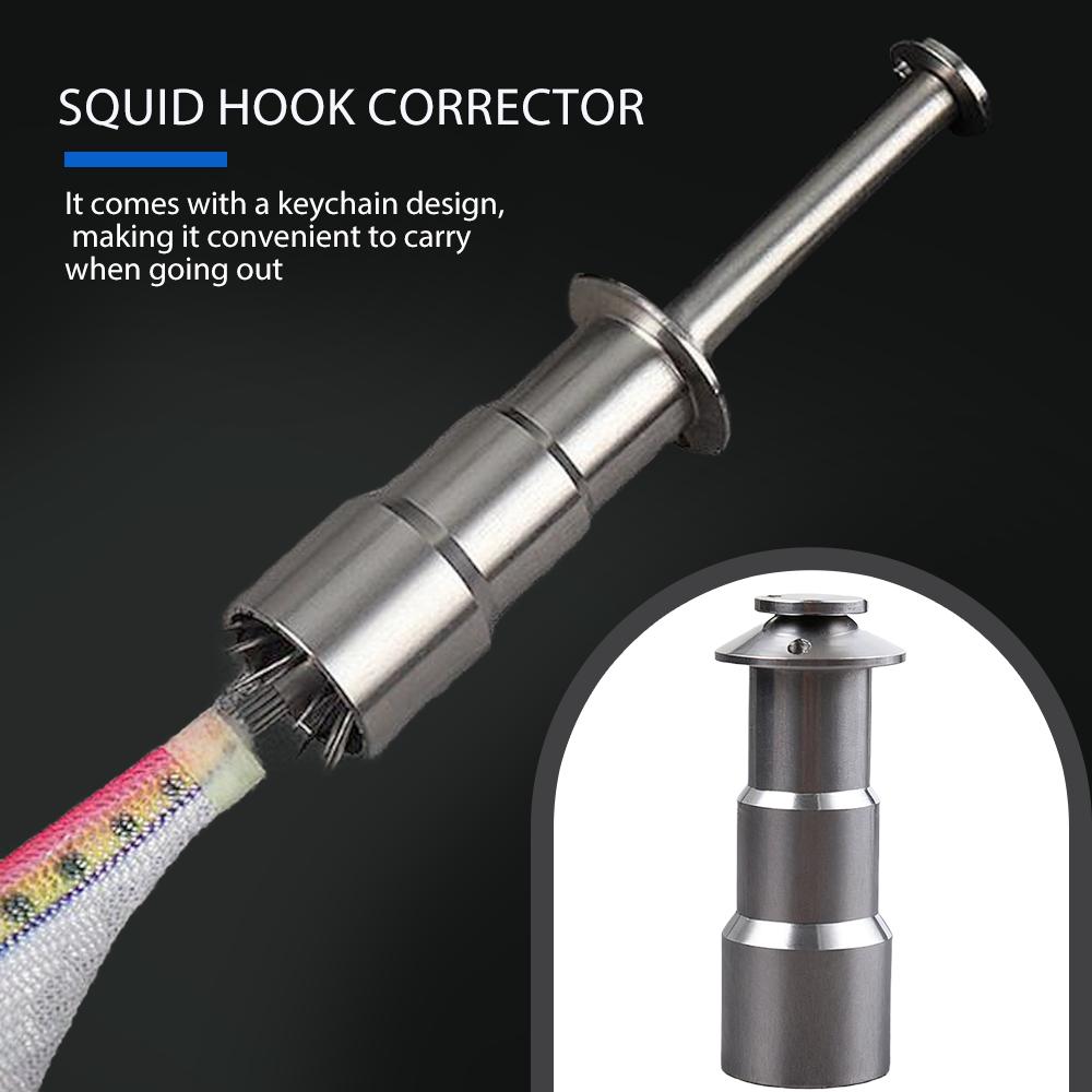 1PC Squid Hook Corrector Stainless Steel Octopus Hook Repair Tool Can Restore Deformed Fishhook Fishing Pesca Tackle Accessories
