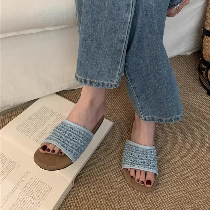 Hausschuhe Damen 2025 neu Sommer Super Feuer schön mit Rock böhmisch Strand Plattformsandalen