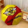 Watford FC Automatic 3‑Fold Umbrella 8‑Rib Windproof Folding Umbrella Sun Rain Protection For Outdoor Travel Daily Use