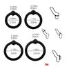 4-Piece Silicone Cock Ring Set for Delayed Ejaculation & Restraint