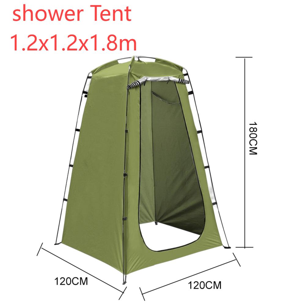 2.4m Shower Tent With Canopy Waterproof Camping Tent Outdoor Travel Camping Supplies Portable Beach Shower Tent 3-4/4-6 People