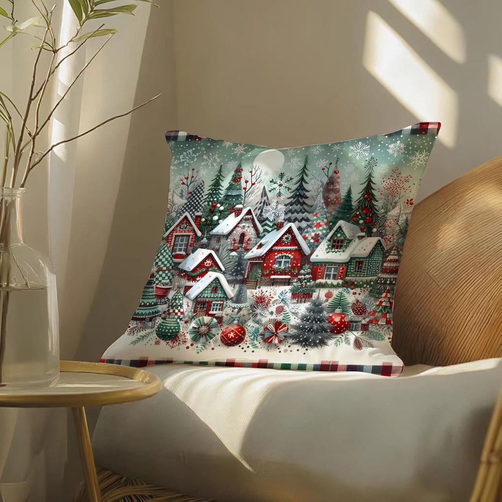 Cute cartoon prints for kids Cushion Cover DoubleSided Plush Sofa Cushion Covers Organic Breathable Invisible Zipper