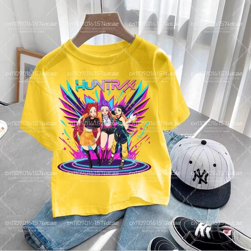 Kawaii Shirt Capybara Graphic Kids Tshirts Summer Short Sleeve Tees Cartoon Animal Boys Girls Clothes Tops Y2K Children T-shirt