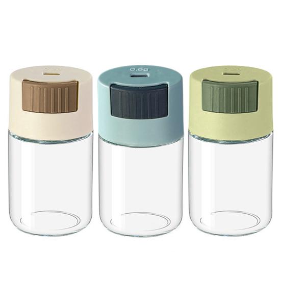 Glass Salt Shaker with Moisture Resistant Seal Easy Refill Transparent Design Food Grade Seasoning Jar
