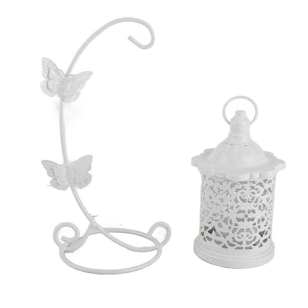 5.31x9.25 in White Hollow Birdcage Lantern white Wedding Decorative Lantern Window Display