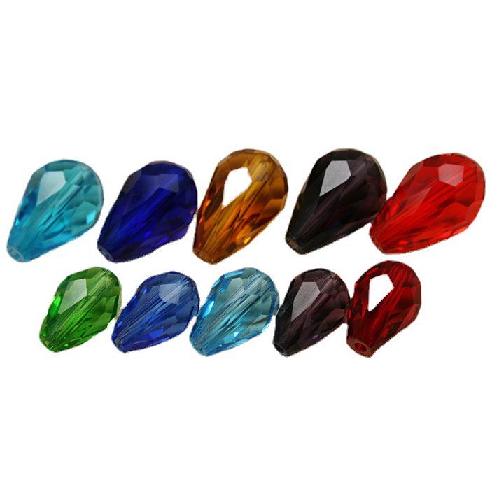 Premium Teardrop Faceted Crystal Beads for DIY Jewelry Making