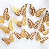 12Pcsset Gold Silver Hollow Butterfly Wall Stickers 3D Butterflies Bedroom Living Room Home Decoration Applique Wedding Decor