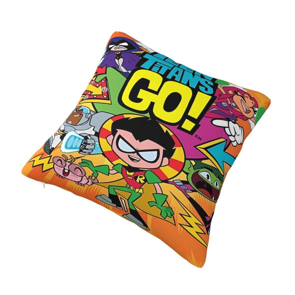 Y2K Bedroom Teens Titan Go Anime Mangadecoration Pillowcase Accessories Pillow Cover Square Multi-Size