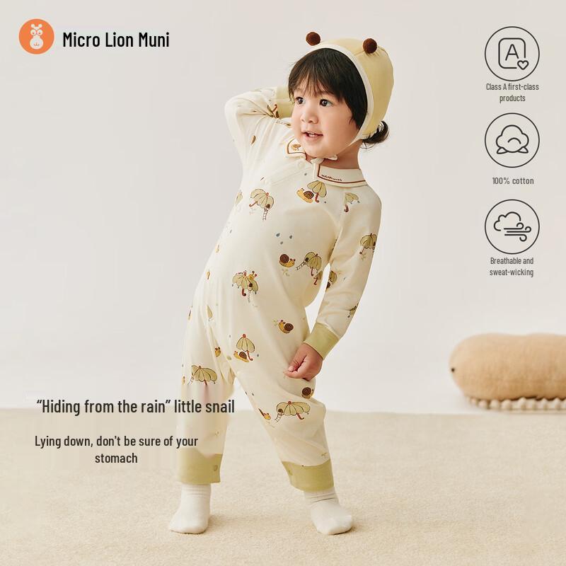 

Хлопковый боди с длинным рукавом Weishi Muni для малышей 73