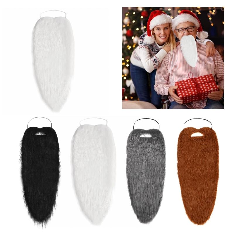 Santa Beard False Beards Costume Beard Old Man Costume Mustache Halloween Beard Party Accessories Christmas Beard