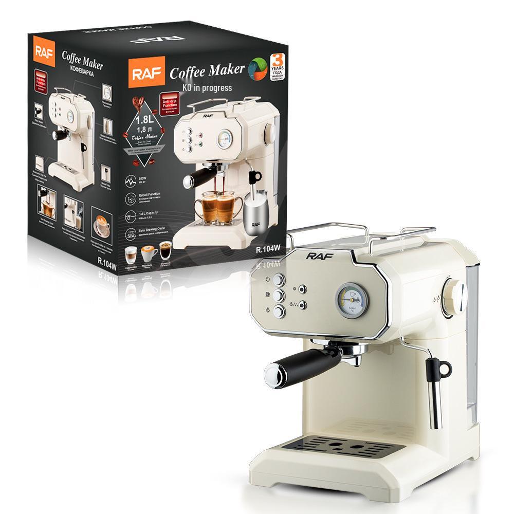 European/Australian Standard Semi-Automatic Coffee Machine with High-Pressure Extraction and Steam Milk Frothing