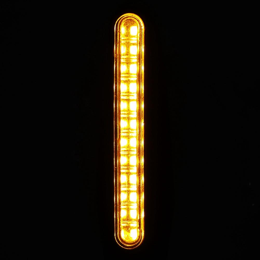 4pcs Yellow LED Turn Light 12V Steering Lamp Universal Motorcycle Accessory