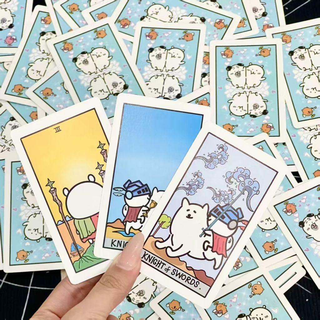 Selfdeprecating Bear Tarot Card Deck With Learning Guide For Casual Gaming And Gift