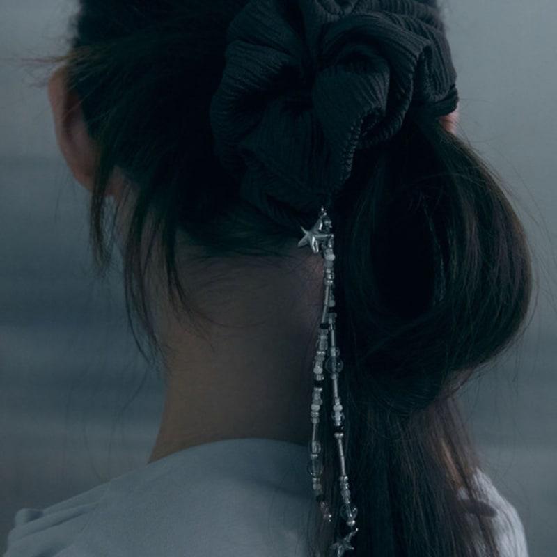 oart Beads Scrunchy [BROWN]