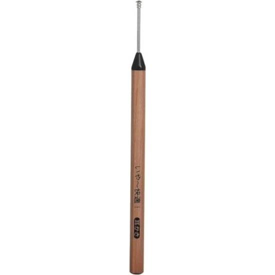 Made Japan Mink Ear Pick Woody M-3111 Natural Wood Hexagonal Cleaner Round Type Easily Removes Earwax Gentle Domestic Product (1)