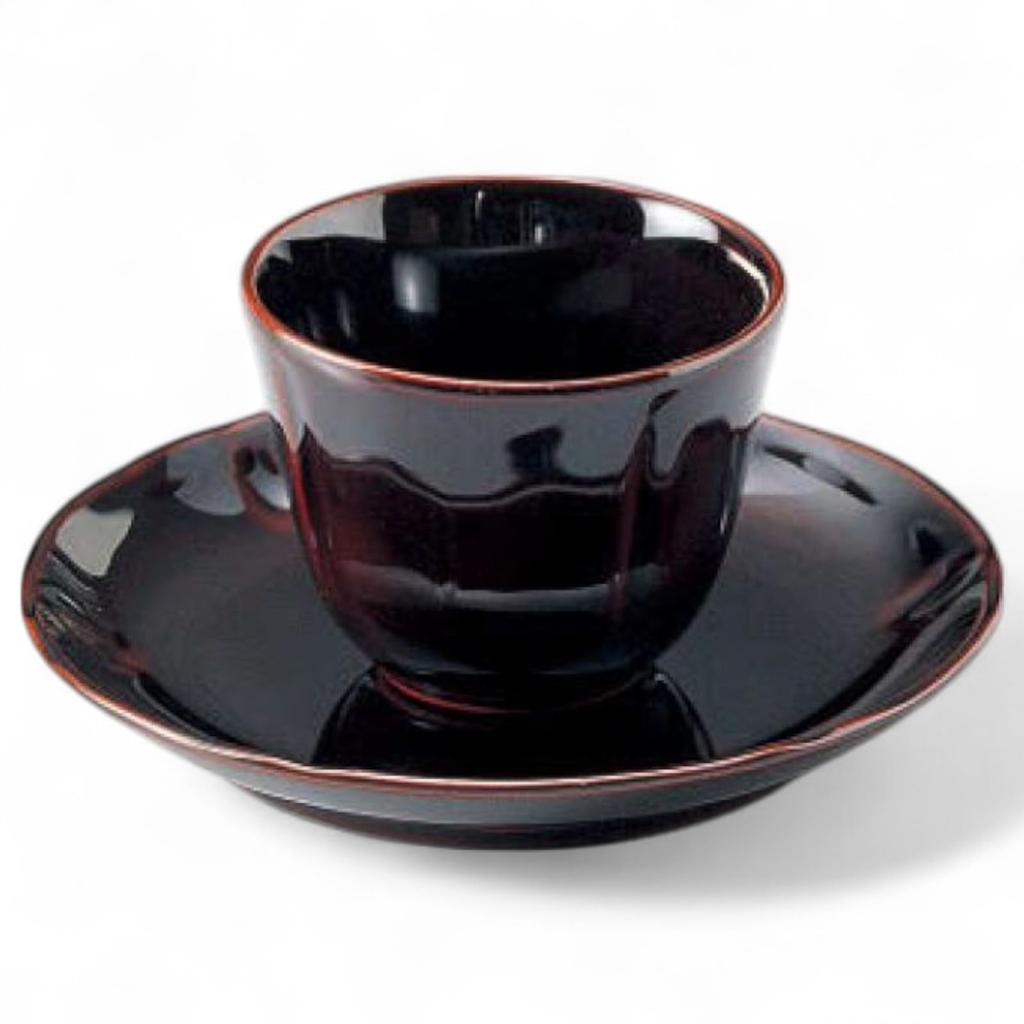 Lacquerware Teacup Urushi Made in Japan J-kitchens Hand-painted PID-529890