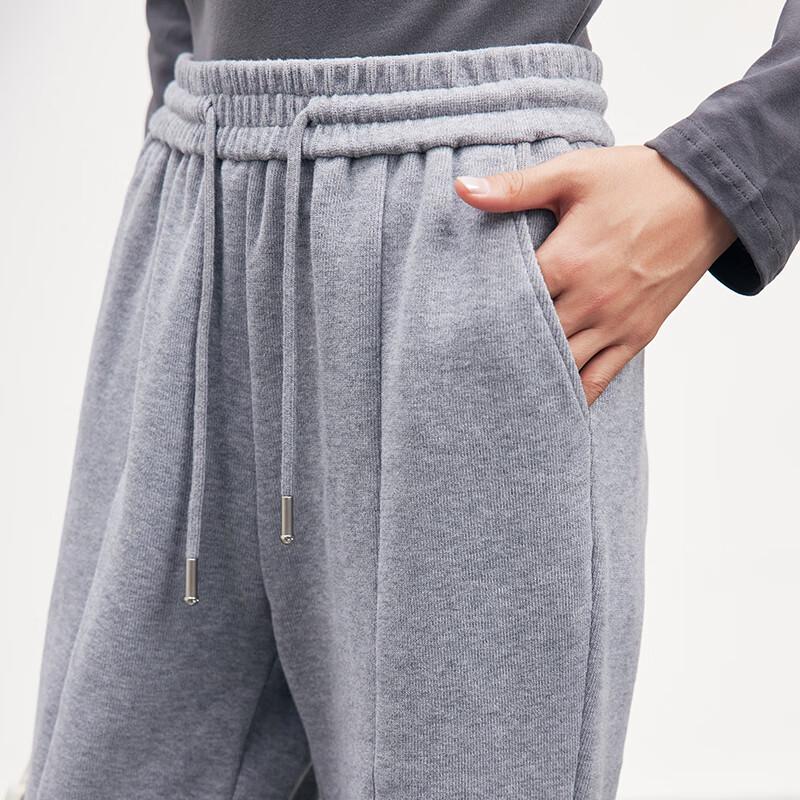 JOY SPEAKER Women's High-Waist Micro Flare Front Slit Sweatpants