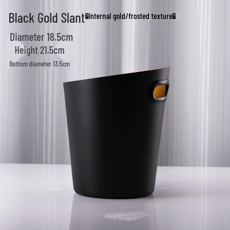 ZISIZ European Style Stainless Steel Slanted Ice Bucket