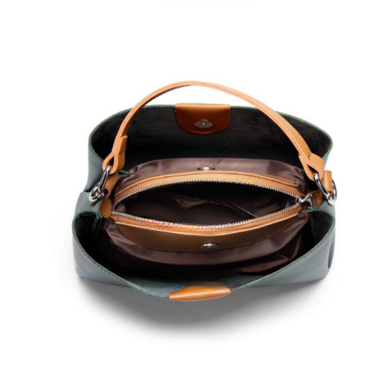 Genți de mână ocazionale pentru femei, genți tip găleată cu mai multe straturi de capacitate mare, genți de damă simple, cu un singur umăr, tip crossbody Tide