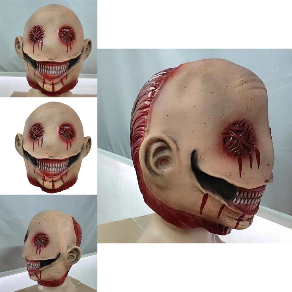Horror Clown Mask With Latex Construction For Halloween Party And Cosplay