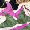French Summer Mesh Lingerie Set: Ultra-Thin Anti-Sagging Bra for a Sleek Look