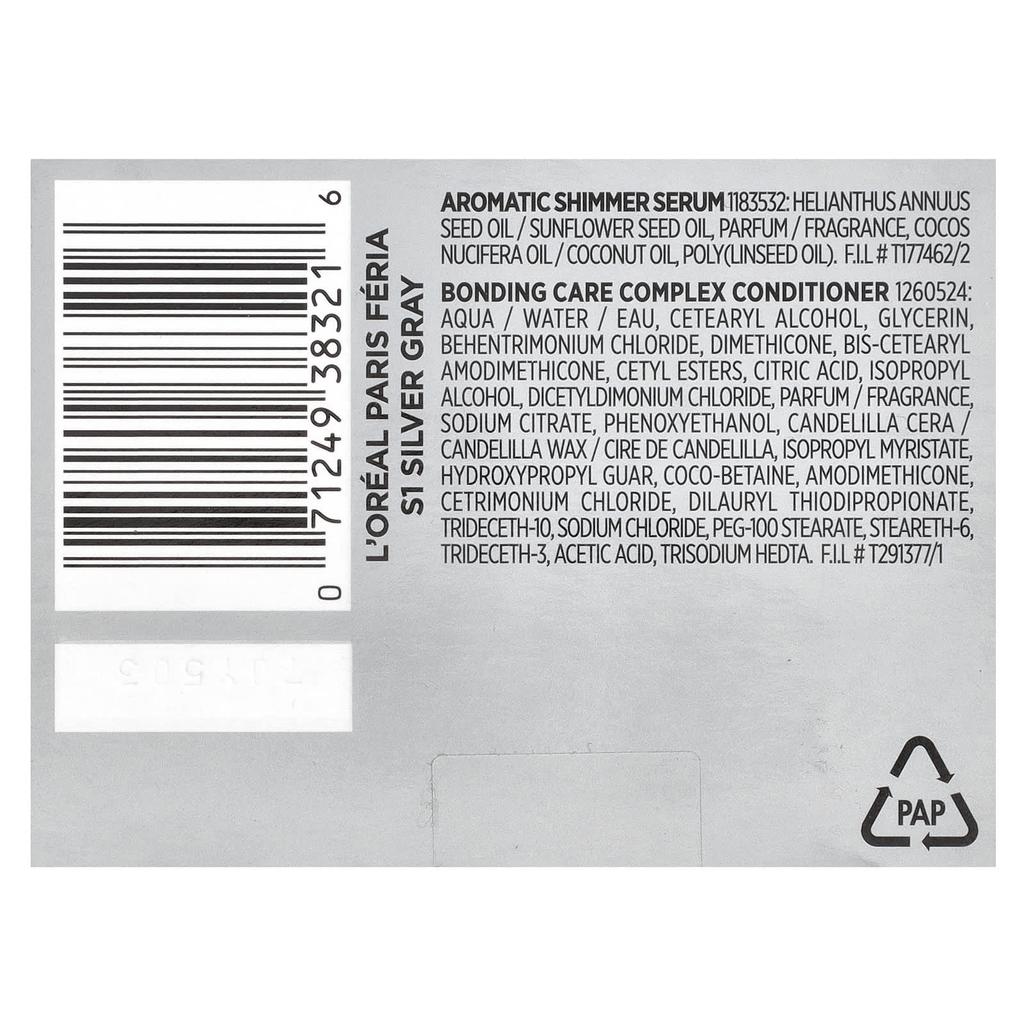 L'Oréal, Feria, Facettenreiche schimmernde Farbe, S1 Smokey Silver, 1 Mal