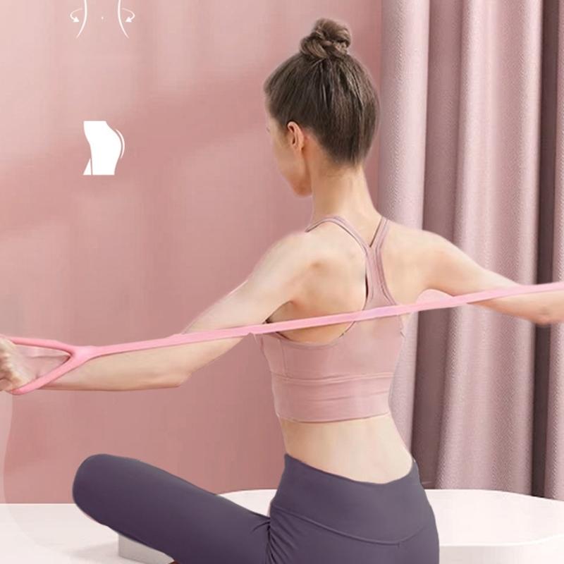Workout Muscle Pull Rope 8 Shape Fitness Resistance Band Training Elastic Ropes for Yoga, Pilates, Stretching Durable