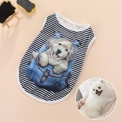 Tear-Resistant Adorable Puppy Vest Stylish Lovely Pet Clothes Bulldog Coat