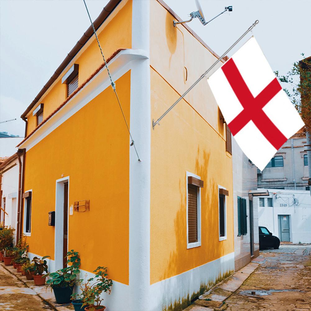 English Eyelets Flag 33ft Fabric St Georges England Bunting 30 Flags England Flags On Sticks for Football Event Bar Party Decor