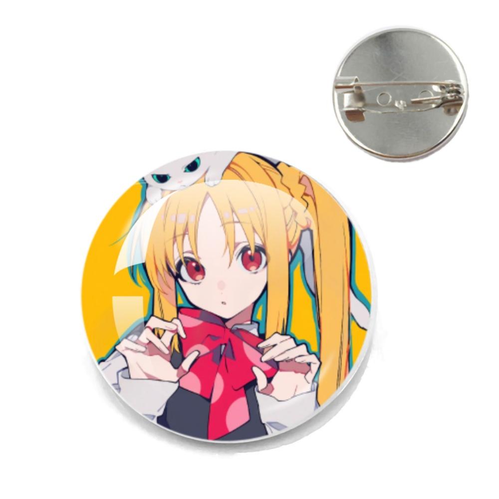 BOCCHI THE ROCK Pin Round Cartoon 20MM/25MM Metal Brooches Handmade Pins For Backpack Jewelry Accessories Gifts Creative Badge