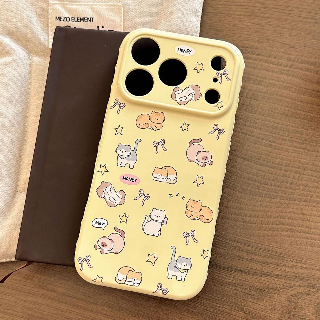 Cute Cat Planet Full Coverage Soft Case for Apple iPhone 12-17 Pro Max