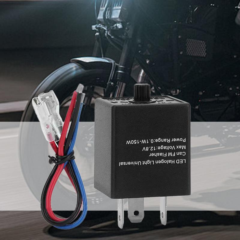 Automotive Electronic Flashers Signals Flasher Relay Electronic Flashers Adjustable Efficient For Cars Motorcycles