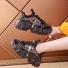 Wholesale Women Casual Footwear High Platform Sneakers Thick Sole Wedge Shoes for Ladies