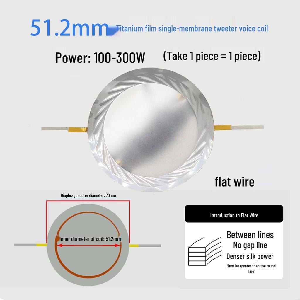 High-Frequency Voice Coil Diaphragm Repair Parts: 25-75 Core Round Flat Wire